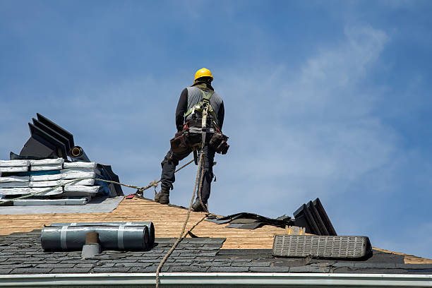 Professional Roof Installation technician working in Canton, IL